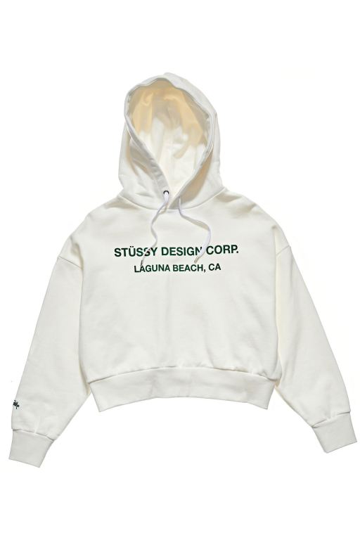 Stussy Womens Design Corp. Hoodie White - YTFMI0432